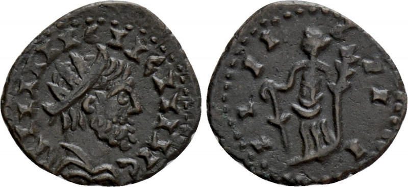 TETRICUS I (271-274). Antoninianus. Contemporary imitation. 

Obv: Blundered l...