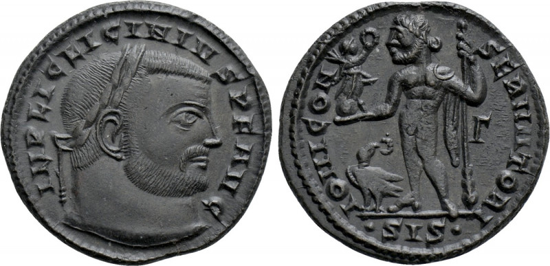 LICINIUS I (308-324). Follis. Siscia. 

Obv: IMP LIC LICINIVS P F AVG. 
Laure...