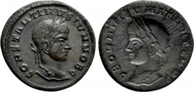 CONSTANTINE II (Caesar, 316-337). Brockage Follis. Siscia(?)