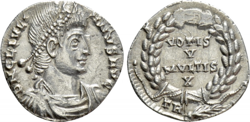 JULIAN II APOSTATA (361-363). SIliqua. Treveri. 

Obv: D N CL IVLIANVS AVG. 
...