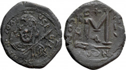 TIBERIUS III APSIMAR (698-705). Follis. Constantinople. Dated RY 1 (698/9)