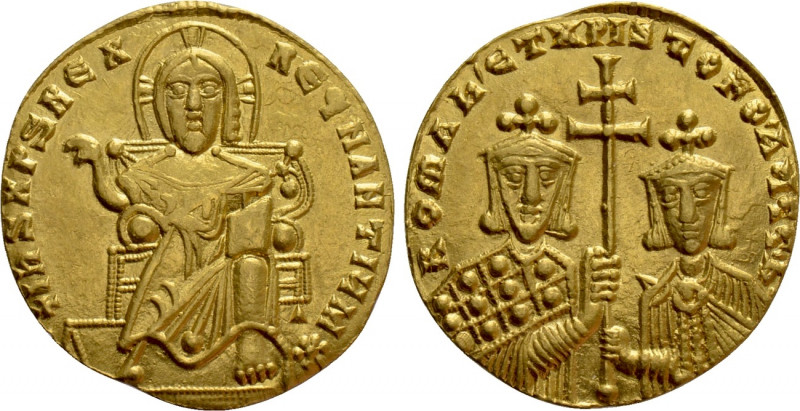 ROMANUS I LECAPENUS (920-944). GOLD Solidus. Constantinople. 

Obv: + IҺS XPS ...