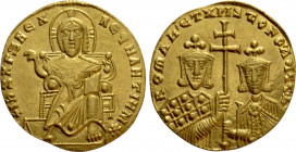 ROMANUS I LECAPENUS (920-944). GOLD Solidus. Constantinople