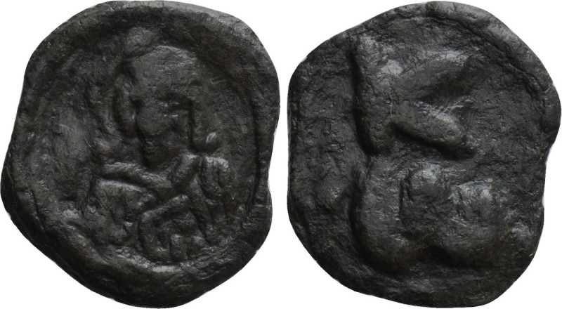 CONSTANTINE VII PORPHYROGENITUS (913-959). Ae. Cherson. 

Obv: Crowned bust fa...