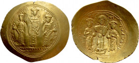 ROMANUS IV DIOGENES with EUDOCIA, MICHAEL VII, CONSTANTIUS and ANDRONICUS (1068-1071). GOLD Histamenon Nomisma. Constantinople