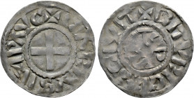CAROLINGIANS. Charles the Bald (823-877). Denier. Biturices (Bourges)