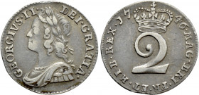 GREAT BRITAIN. George II (1727-1760). 2 Pence (1746)