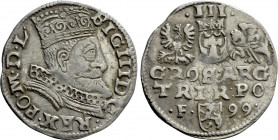 POLAND. Sigismund III Vasa (1587-1632). 3 Gröscher - Trojak (1599). Wschowa