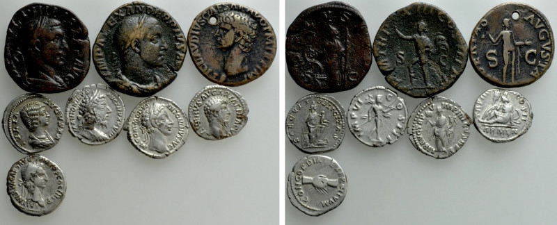 8 Roman Coins. 

Obv: .
Rev: .

. 

Condition: See picture.

Weight: g....