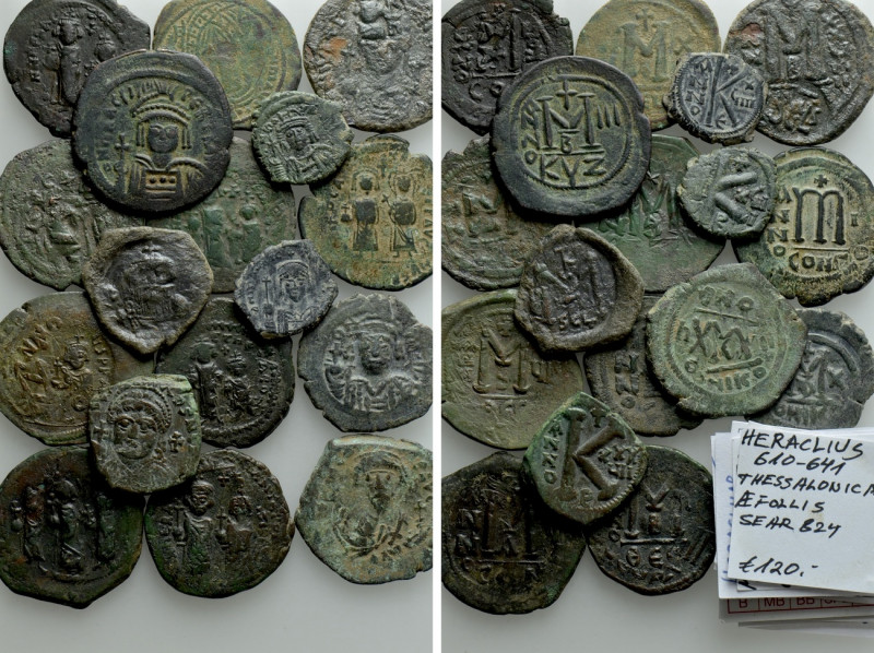 17 Byzantine Coins. 

Obv: .
Rev: .

. 

Condition: See picture.

Weigh...