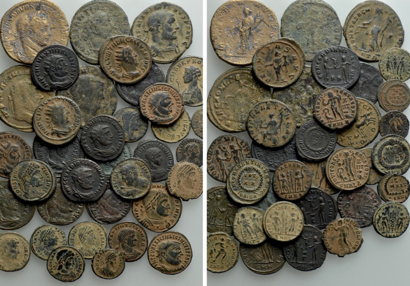 35 Roman Coins. 

Obv: .
Rev: .

. 

Condition: See picture.

Weight: g...