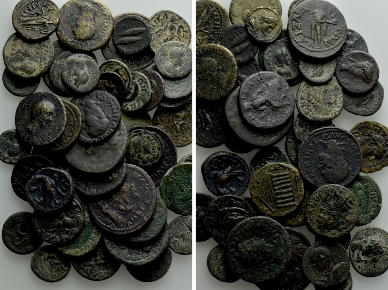 Circa 43 Roman Provincial Coins. 

Obv: .
Rev: .

. 

Condition: See pict...