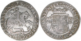 Johann Georg III.
Mansfeld. 1/3 Taler, 1671 ABK. 9,55g
Tornau 498
ss