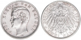 Otto 1886-1913
Bayern. 2 Mark, 1903 D. 11,06g
J.45
vz