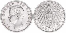 Otto 1886-1913
Bayern. 2 Mark, 1905 D. 11,06g
J.45
ss/vz