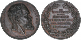 Heinrich Laube
Preussen. Bronzemedaille, 1876. aus Anlass des 70jährigen Geburtstagsfestes des deutschen Schriftstellers Heinrich Laube - 50mm
71,47g
...