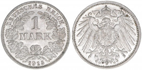 1 Mark, 1915 G
Deutsches Reich. 5,51g. J.17
stfr