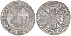 Ferdinand I. 1526-1564
6 Kreuzer, ohne Jahr. Hall
2,92g
Enz.9
vz+