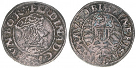 Ferdinand I. 1526-1564
3 Kreuzer, 1557. selten
Linz
2,12g
Markl 558ff
ss/vz