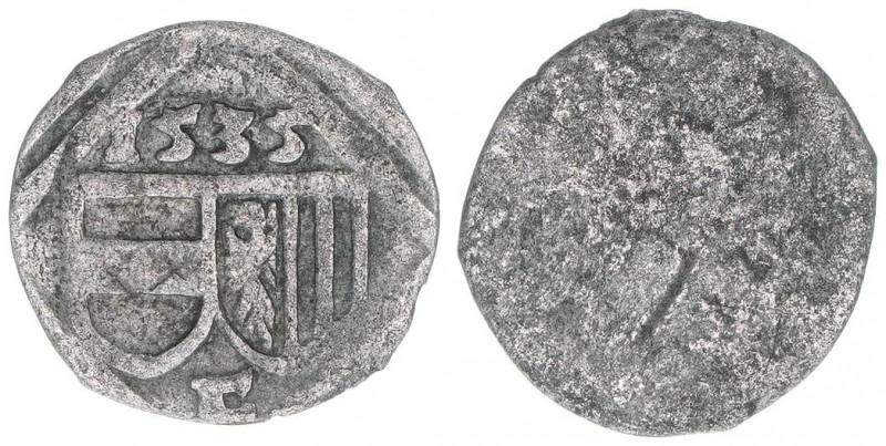 Ferdinand I. 1521-1564
1 Pfennig, 1535. Linz
0,24g
ss+