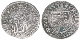 Ferdinand I. 1526-1564
Denar, 1556 KB. Kremnitz
0,46g
ss/vz