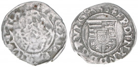 Ferdinand I. 1526-1564
Denar, 1556 KB. Kremnitz
0,43g
ss
