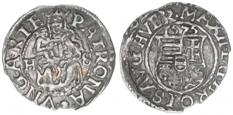 Maximilian II. 1564-1576
Denar, 1575 KB. Kremnitz
0,41g
ss/vz