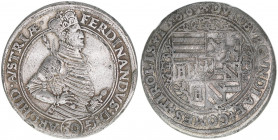 Erzherzog Ferdinand 1564-1595
1/2 Guldentaler, 1566. äußerst selten
Mühlau
11,89g
Dav.52
ss