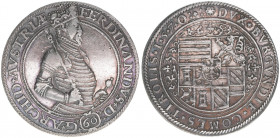 Erzherzog Ferdinand 1564-1595
Guldentaler, 1570. selten
Mühlau
24,14g
MT201
ss/vz