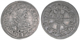 Erzherzog Ferdinand 1564-1595
1 Kreuzer, 1571. sehr selten!
Mühlau
0,85g
ss+