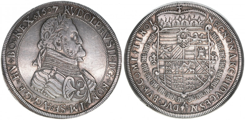 Rudolph II. 1576-1608
Taler, 1607. Hall
28,26g
ss/vz
