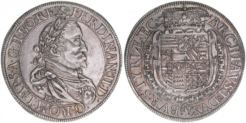 Ferdinand II. 1619-1637
Taler, 1636. Graz
28,31g
Dav.3111
vz