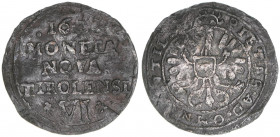 Erzherzog Leopold V. 1619-1638
6 Kipper Kreuzer, 1623. sehr selten
Hall
1,90g
HMBl33
ss