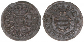 Erzherzog Leopold V. 1619-1638
1 Kipper Kreuzer, ohne Jahr. Kupfer - sehr selten
Hall
0,84g
MT442
vz