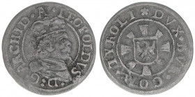 Erzherzog Leopold V. 1619-1638
1 Kreuzer, ohne Jahr. Hall
0,78g
MT482
ss