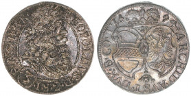Leopold I. 1657-1705
3 Kreuzer, 1694. Löwenkopfschulter
Hall
1,44g
MT788
stfr-