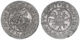 Leopold I. 1657-1705
1 Kreuzer, ohne Jahr. Hall
0,84g
vz-