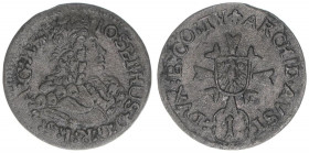 Joseph I. 1705-1711
1 Kreuzer, ohne Jahr. Hall
0,78g
MT820
vz-