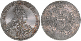 Karl VI. 1711-1740
1/2 Taler, ohne Jahr. Hall
14,28g
Herinek 485
vz/stfr