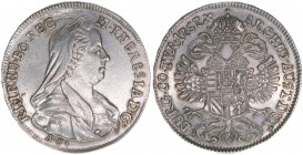 Maria Theresia 1740-1780
1/2 Taler, 1767. Hall
14,02g
MT1018
vz-