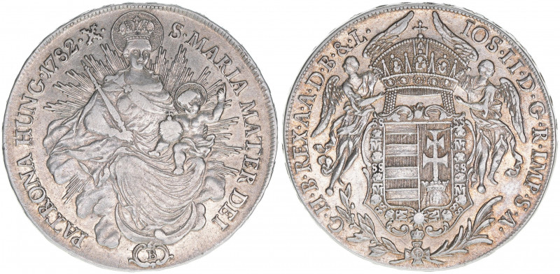 Joseph II. 1780-1790
Madonnentaler, 1782 B. Kremnitz
27,93g
J.27
ss/vz