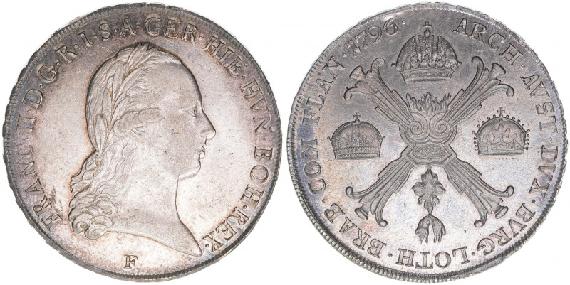 Franz II. (I.) 1792-1835
Taler, 1796 F. Hall
29,63g
MT1381
vz/stfr