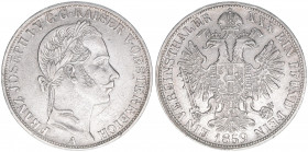 Franz Joseph I. 1848-1916
Vereinstaler, 1859 A. Wien
18,44g
J.312
vz-