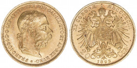 Franz Joseph I. 1848-1916
20 Kronen, 1893. Wien
6,77g
ANK 24
vz/stfr