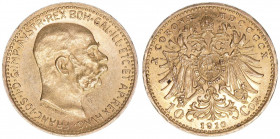 Franz Joseph I. 1848-1916
10 Kronen, 1910. mit ST.SCHWARTZ
Wien
3,39g
ANK 23
vz/stfr