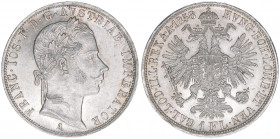 Franz Joseph I. 1848-1916
1 Gulden, 1858 A. Wien
12,32g
ANK 28
stfr
