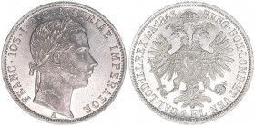 Franz Joseph I. 1848-1916
1 Gulden, 1863 A. Wien
12,30g
ANK 28
stfr