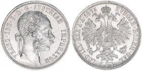 Franz Joseph I. 1848-1916
1 Gulden, 1875. Wien
12,36g
ANK 31
vz