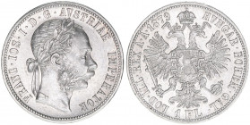 Franz Joseph I. 1848-1916
1 Gulden, 1879. Wien
12,39g
ANK 31
vz/stfr