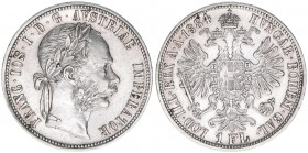 Franz Joseph I. 1848-1916
1 Gulden, 1884. Wien
12,32g
ANK 31
vz+